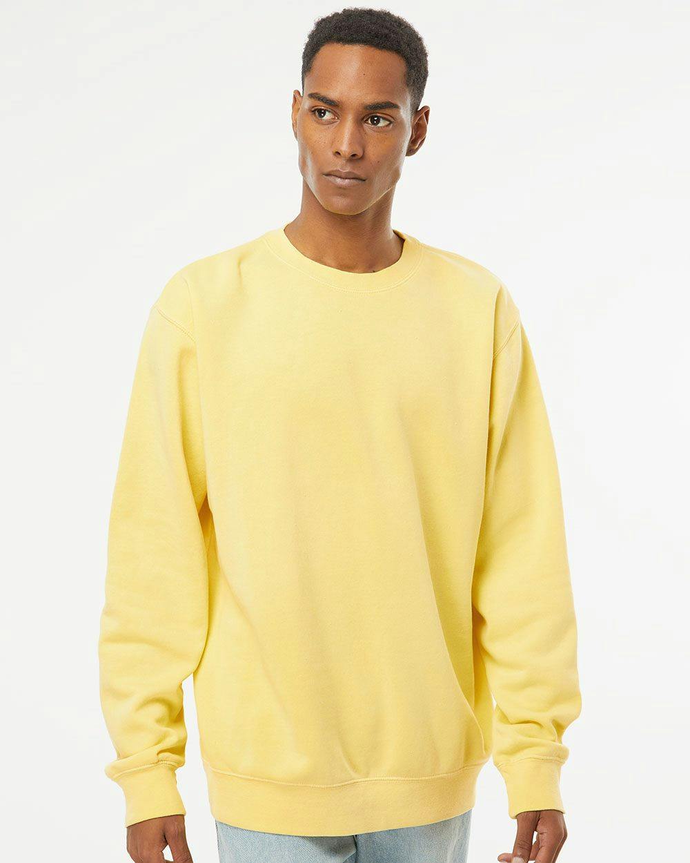Image for Midweight Pigment-Dyed Crewneck Sweatshirt - PRM3500