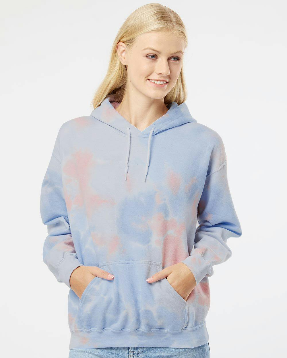 Image for Blended Tie-Dyed Hooded Sweatshirt - 680VR