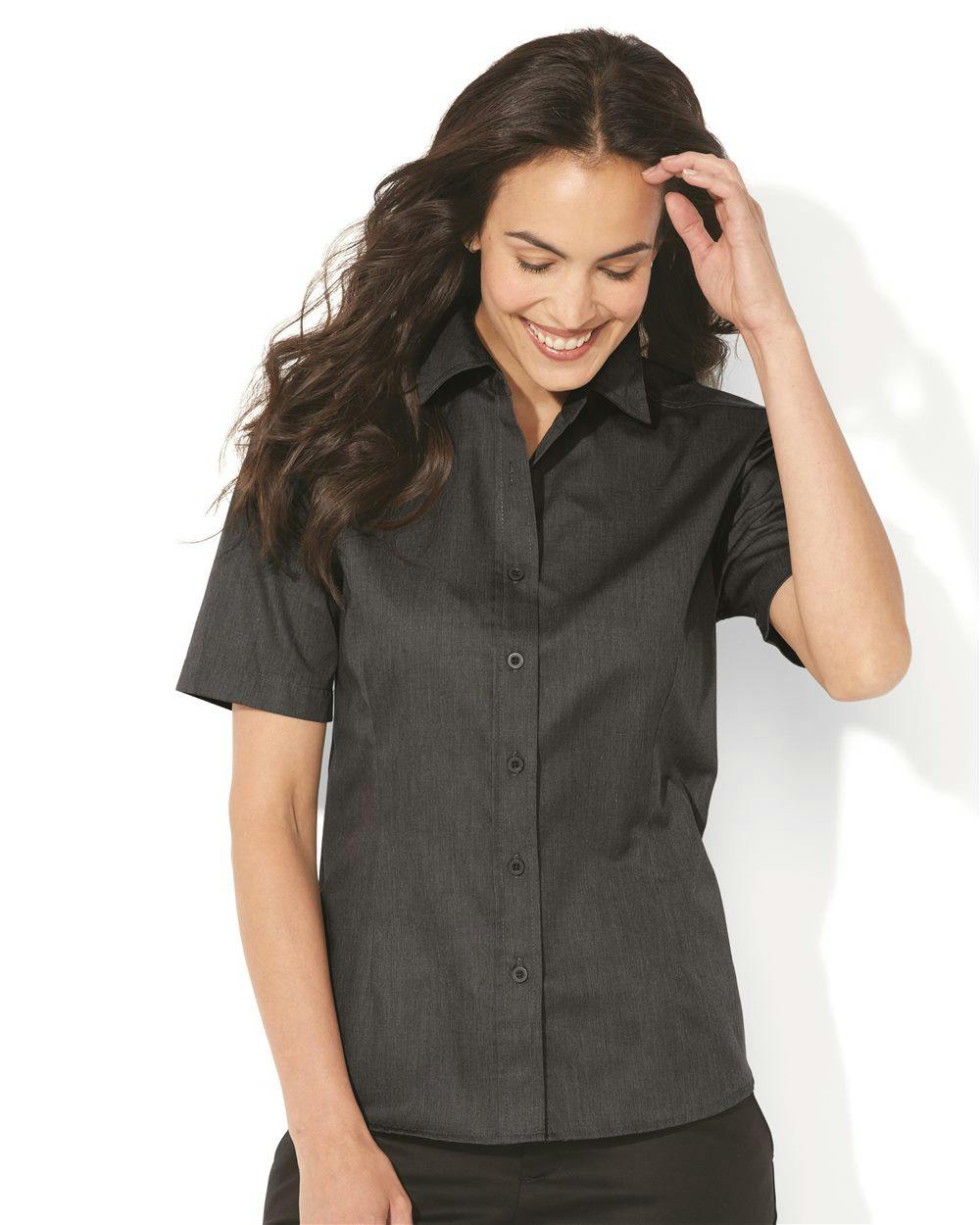 Image for Women's Short Sleeve Stain-Resistant Tapered Twill Shirt - 5281