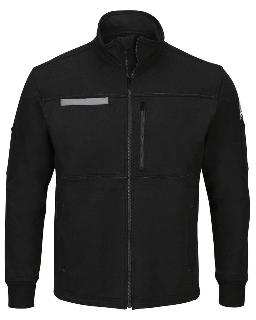 Image for Zip Front Fleece Jacket-Cotton /Spandex Blend - SEZ2