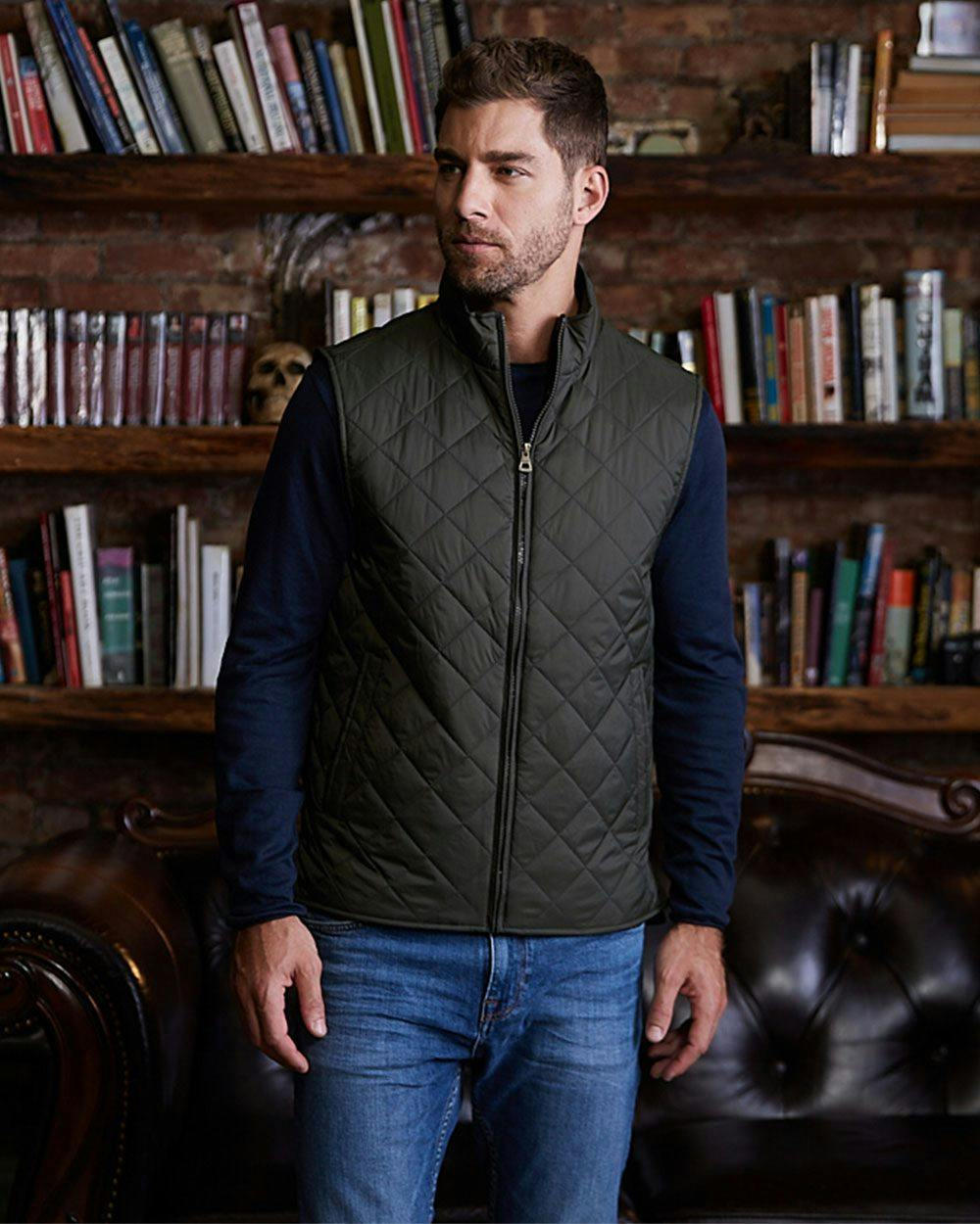 Image for Vintage Diamond Quilted Vest - 207359