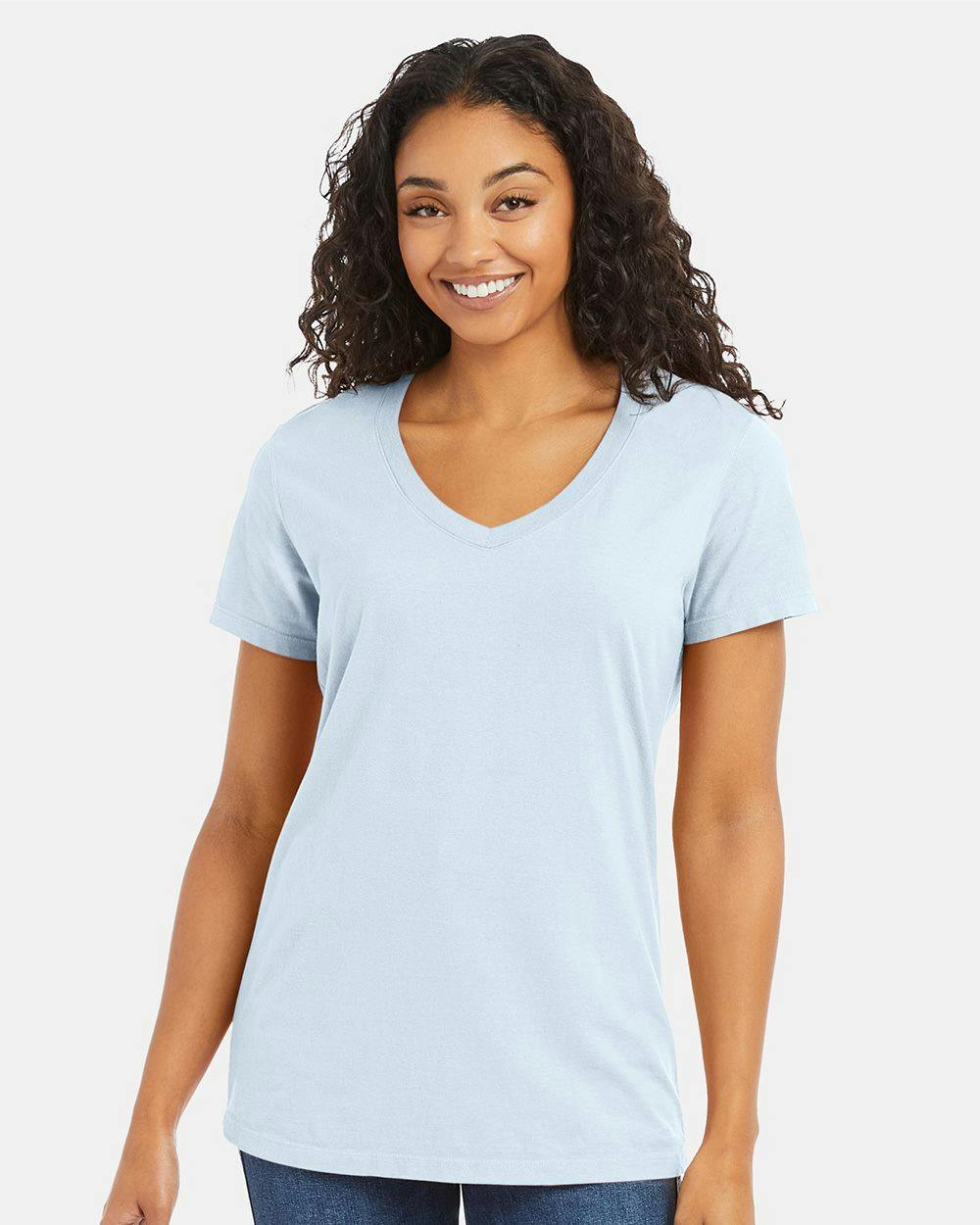Image for Garment-Dyed Women's V-Neck T-Shirt - GDH125