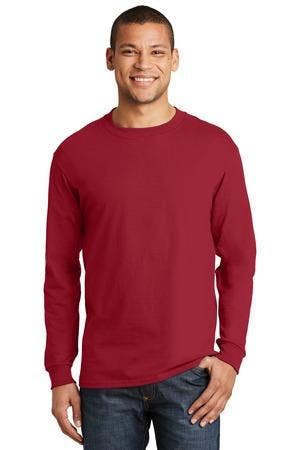Image for Hanes Beefy-T - 100% Cotton Long Sleeve T-Shirt. 5186
