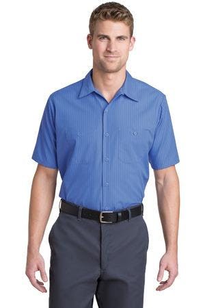 Image for Red Kap Short Sleeve Striped Industrial Work Shirt. CS20