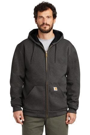 Image for DISCONTINUED Carhartt Rain Defender Rutland Thermal-Lined Hooded Zip-Front Sweatshirt. CT100632