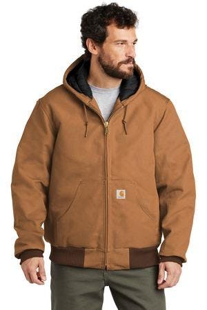 Image for Carhartt Quilted-Flannel-Lined Duck Active Jac. CTSJ140