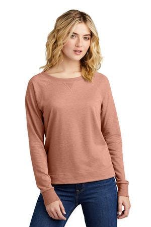 Image for District Women's Featherweight French Terry Long Sleeve Crewneck DT672