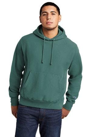 Image for Champion Reverse Weave Garment-Dyed Hooded Sweatshirt. GDS101
