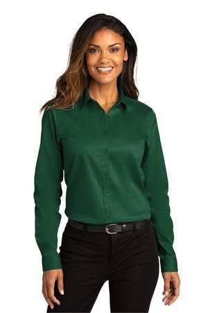 Image for Port Authority Ladies Long Sleeve SuperPro React Twill Shirt. LW808