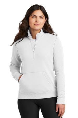 Image for Nike Ladies Club Fleece Sleeve Swoosh 1/2-Zip NKDX6720