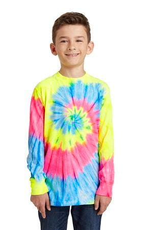 Image for DISCONTINUED Port & Company Youth Tie-Dye Long Sleeve Tee. PC147YLS