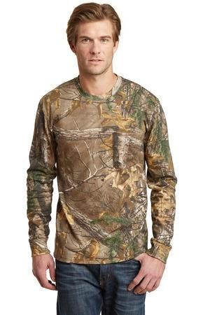 Image for Russell Outdoors Realtree Long Sleeve Explorer 100% Cotton T-Shirt with Pocket. S020R