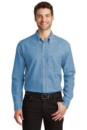 Image for Port Authority Long Sleeve Denim Shirt. S600