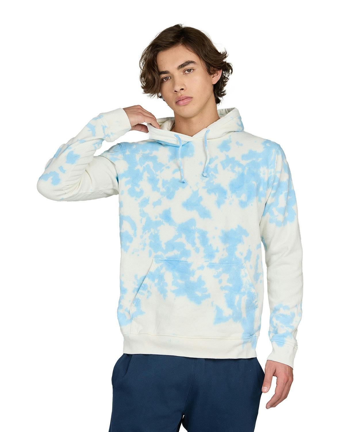 Image for Unisex Made in USA Cloud Tie-Dye Hooded Sweatshirt