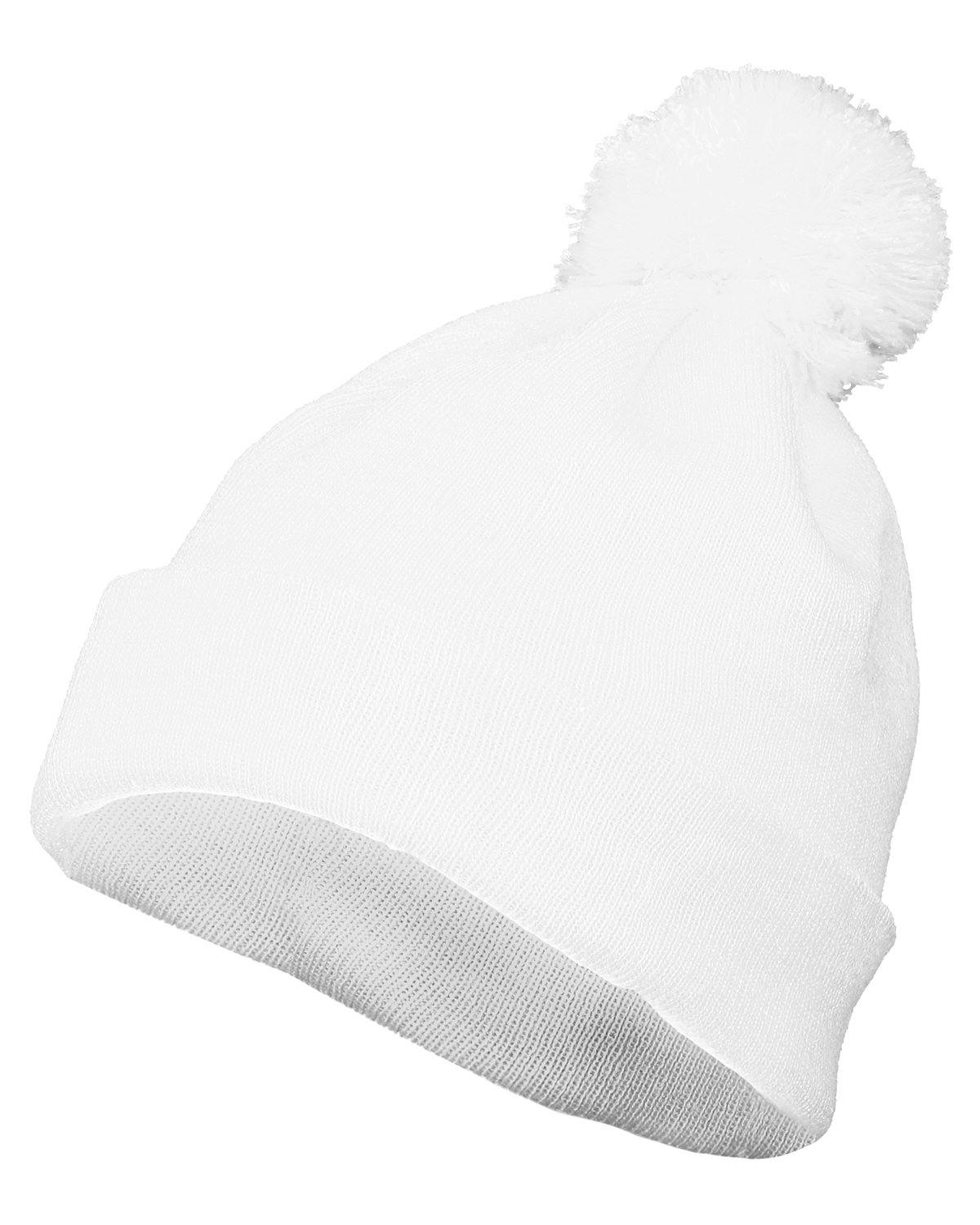 Image for Two Layer Acrylic Knit Pom Beanie
