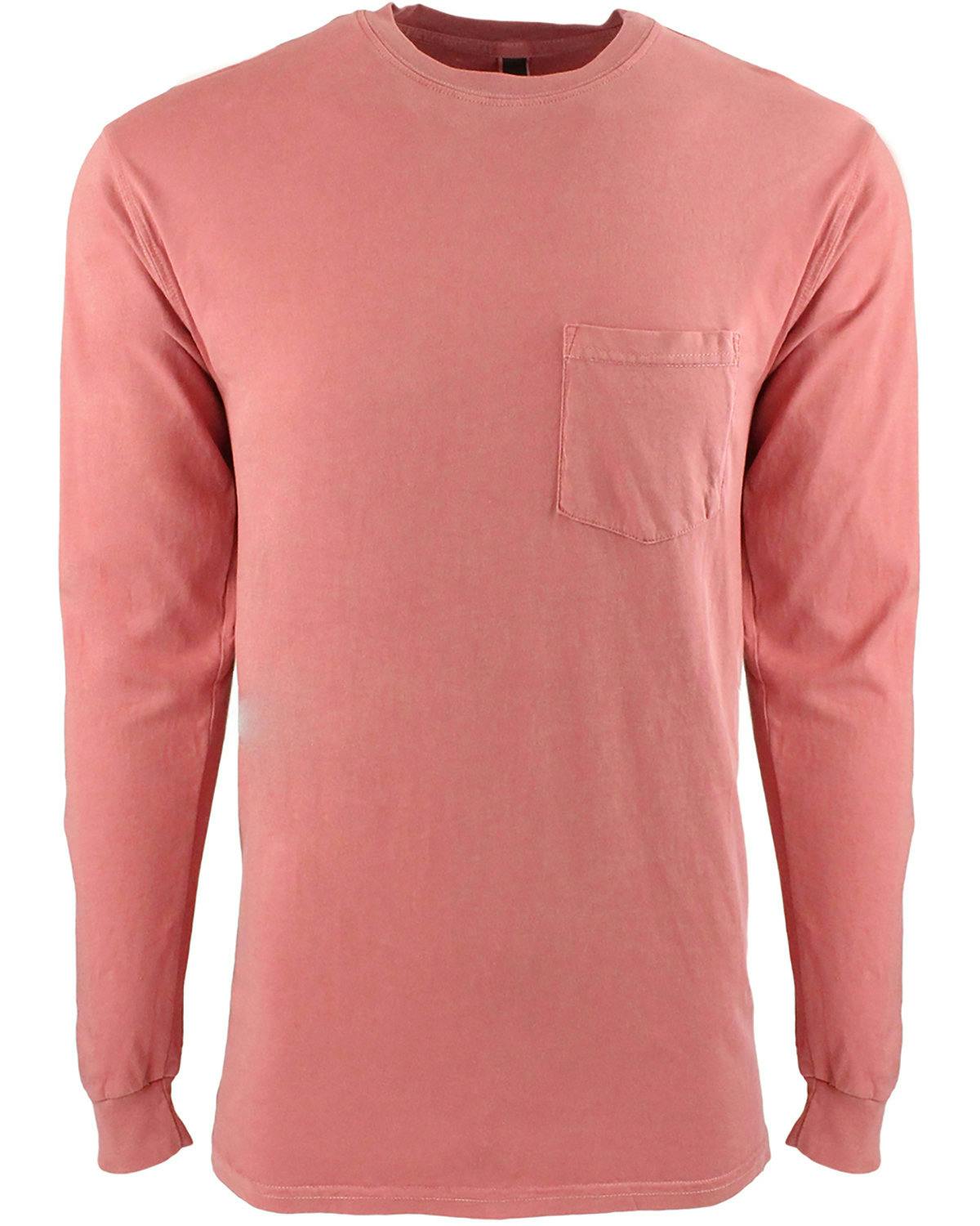 Image for Adult Inspired Dye Long-Sleeve Crew with Pocket