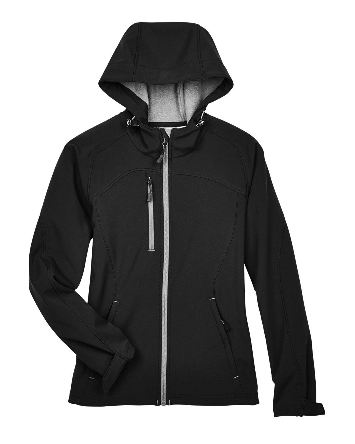Image for Ladies' Prospect Two-Layer Fleece Bonded Soft Shell Hooded Jacket
