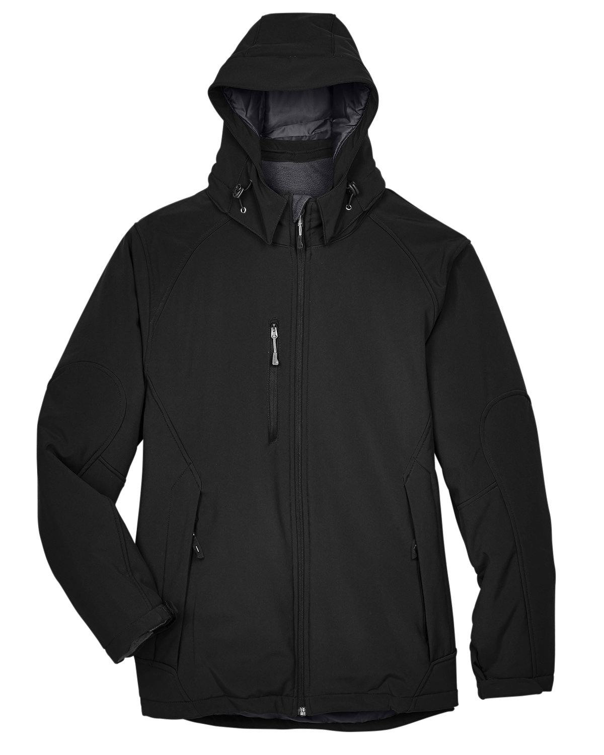 Image for Men's Glacier Insulated Three-Layer Fleece Bonded Soft Shell Jacket with Detachable Hood