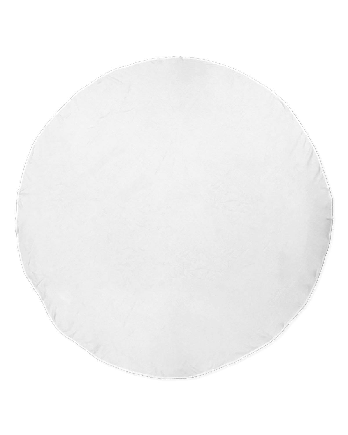 Image for Round White Beach Towel