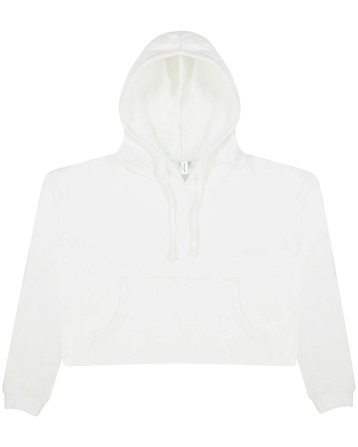 Image for Ladies' Girlie Cropped Hooded Fleece with Pocket