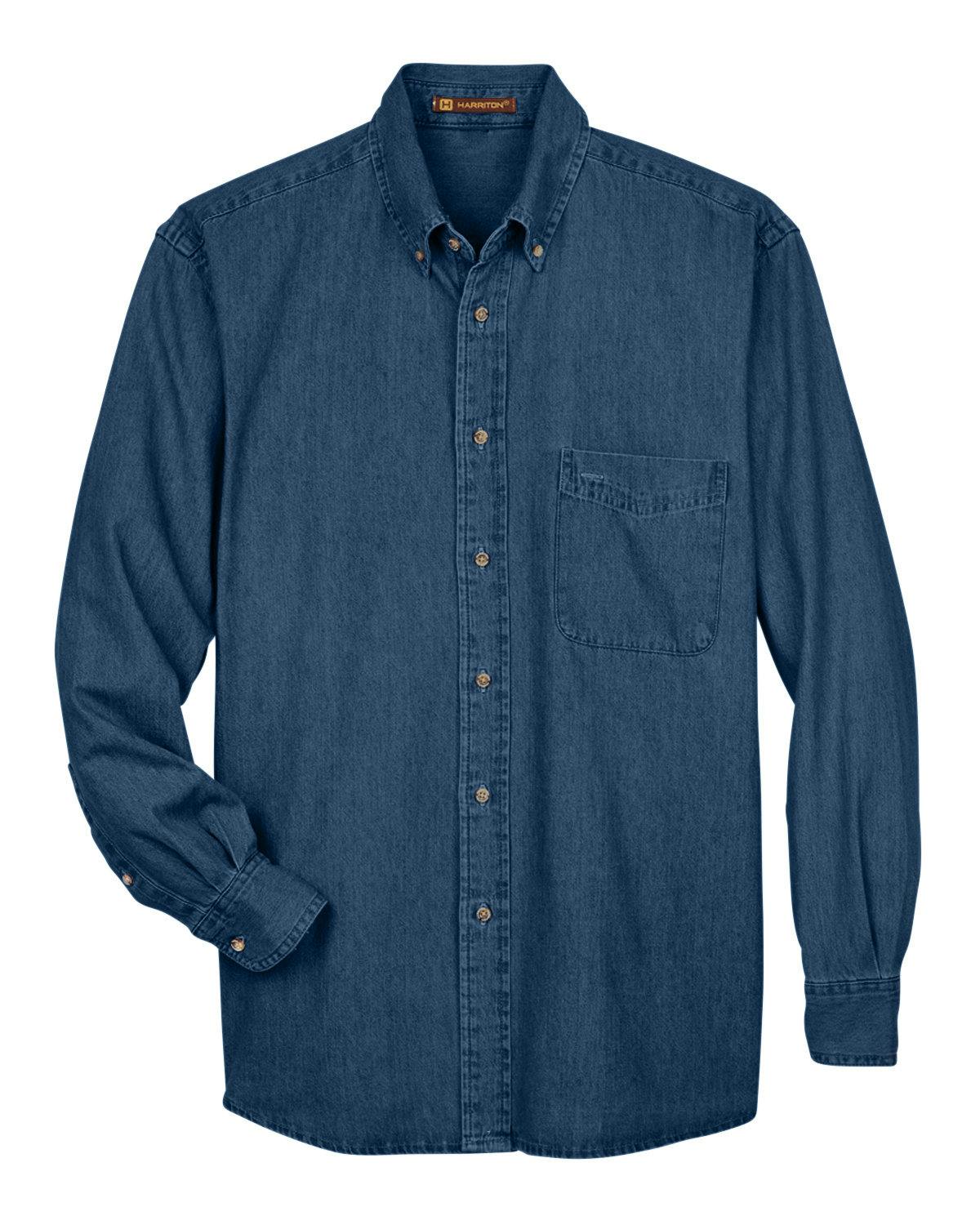 Image for Men's 6.5 oz. Long-Sleeve Denim Shirt