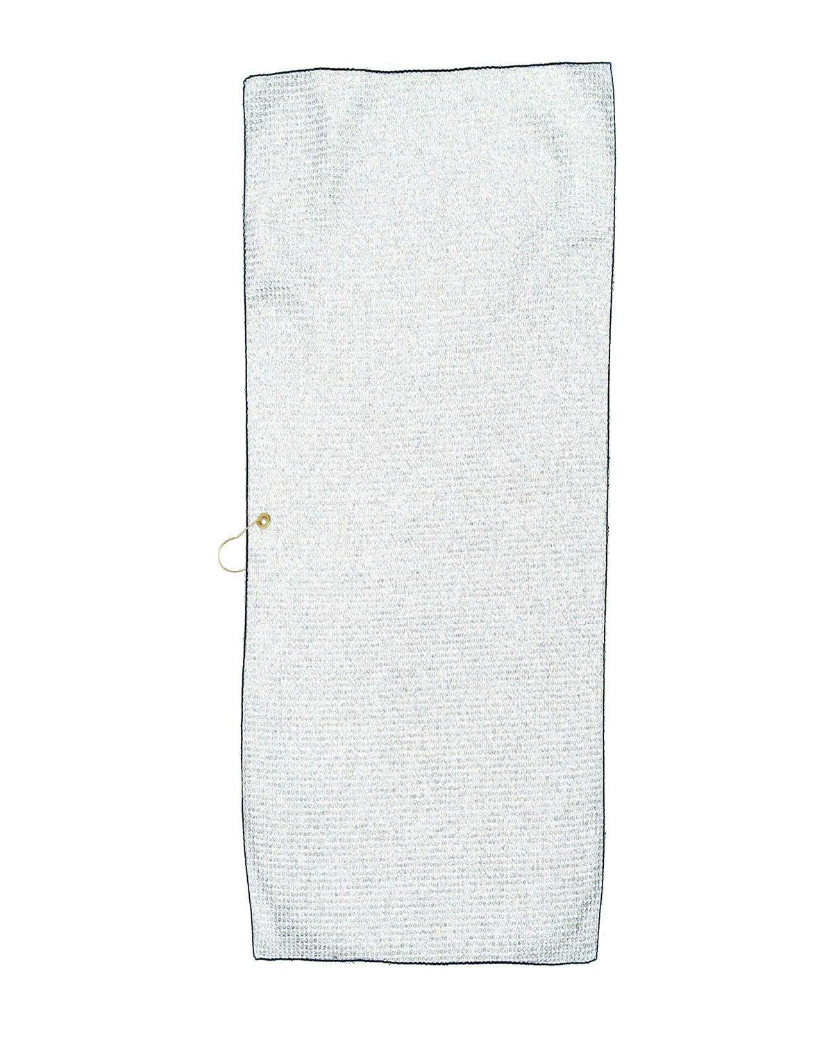 Image for Large Microfiber Waffle Golf Towel Brass Grommet & Hook