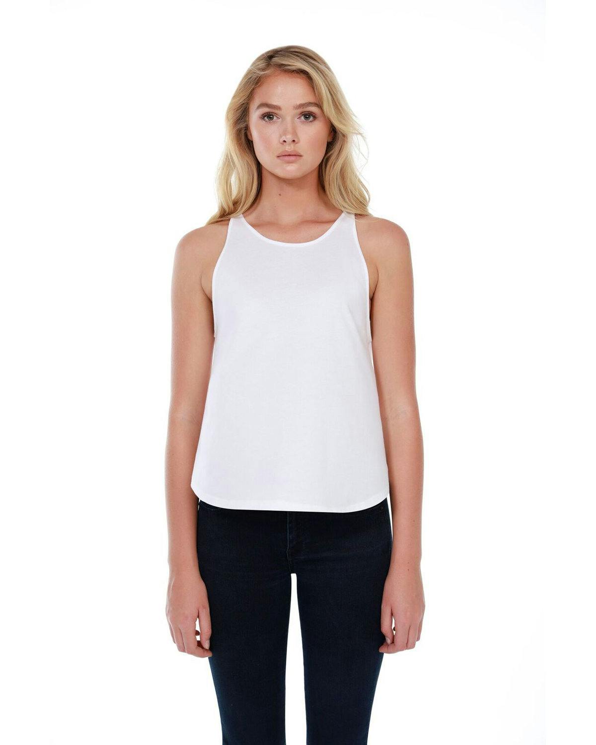 Image for Ladies' 3.5 oz., 100% Cotton Rounded Tank