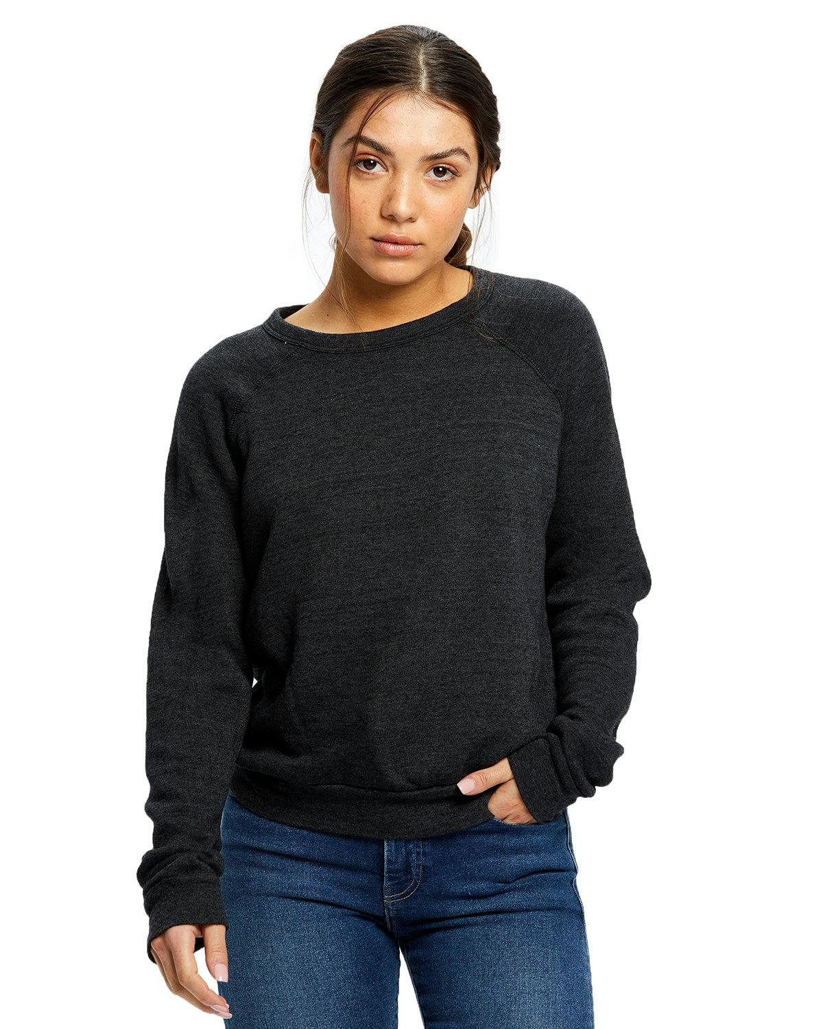 Image for Ladies' Raglan Pullover Long Sleeve Crewneck Sweatshirt