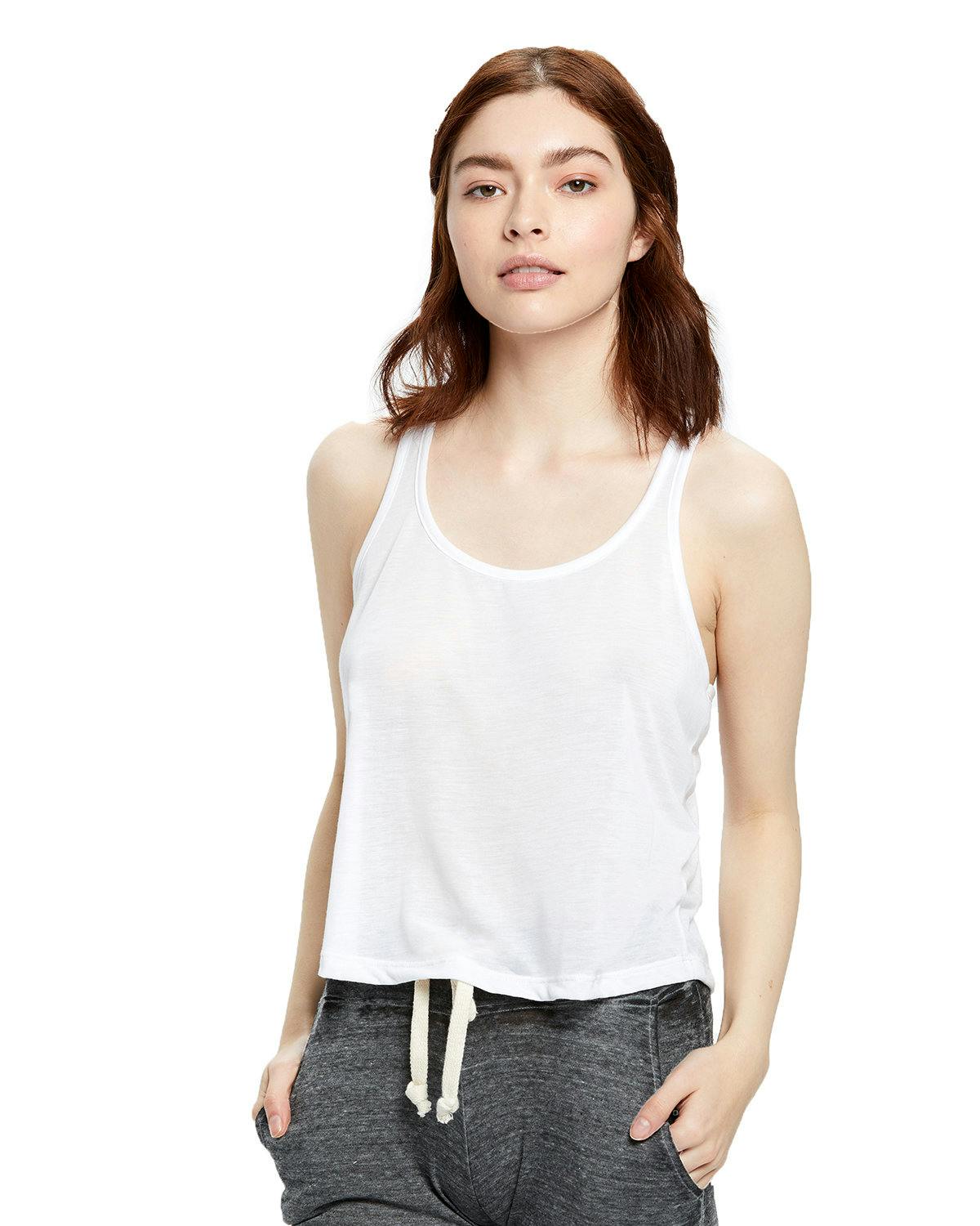 Image for Ladies' Sheer Cropped Racer Tank